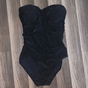 Tahari one piece strapless swimsuit